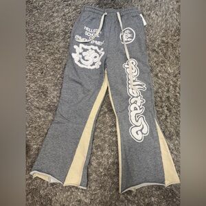 Gray and Cream Kids Bottoms